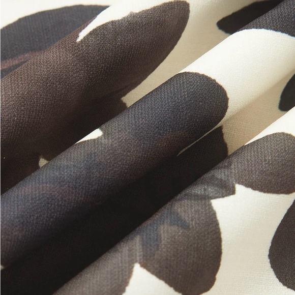 Commense Backless black and white long formal floral zipper dress - Picture 9 of 9